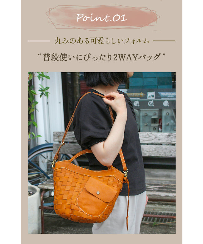 Zucchero Zucchero Bag Tote Bag Handbag Shoulder Bag Women's leather Genuine Leather Crossbody Zippered 2WAY Zucchero 48068