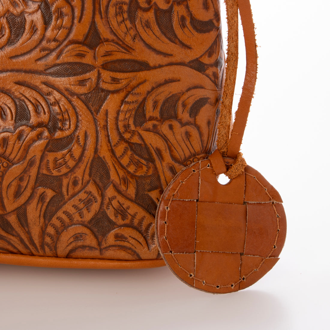 ズッケロ zucchero レザーカービング2WAYトートバッグ （BROWN） BROWN