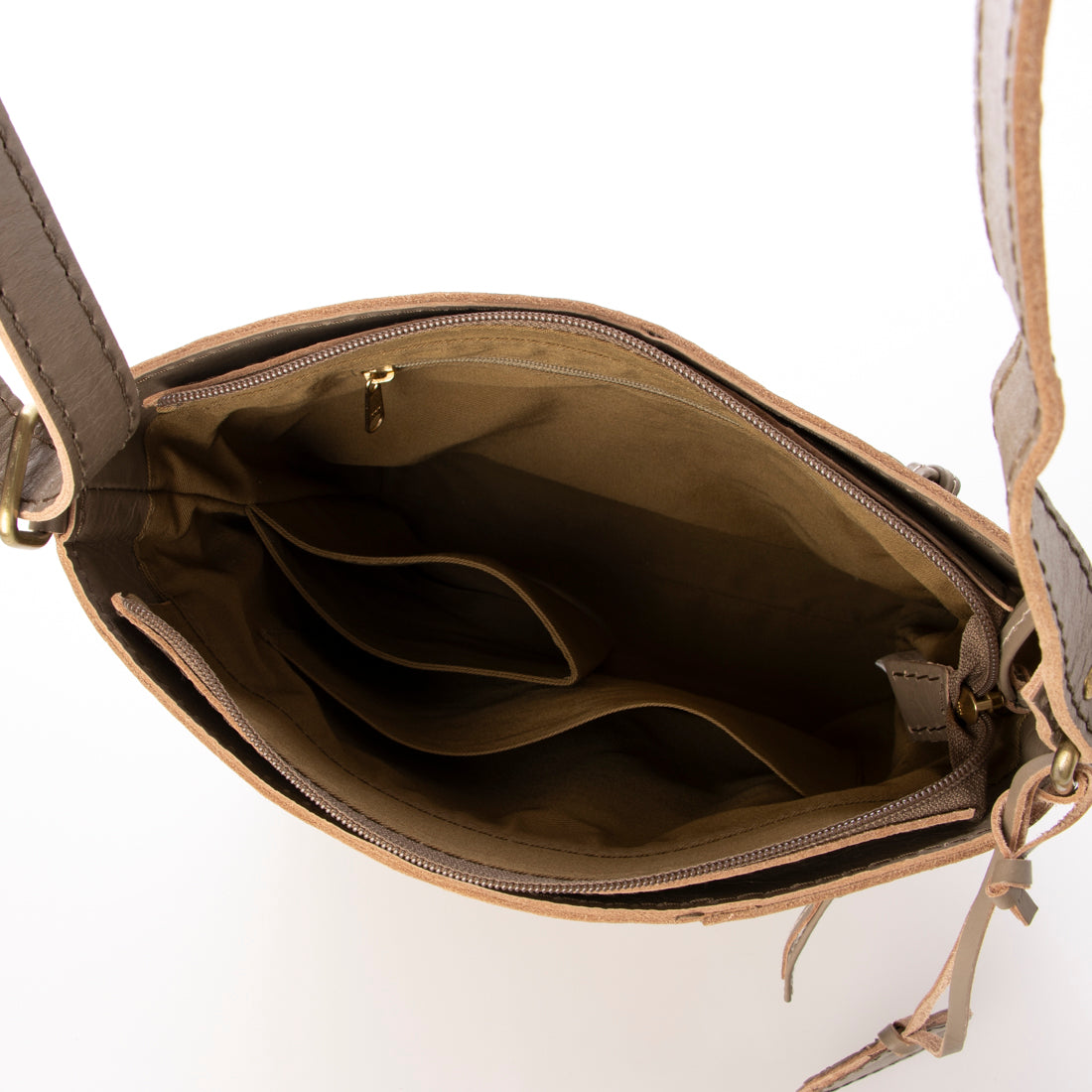 ズッケロ zucchero ポイントメッシュアオリショルダーバッグ （OAK） OAK
