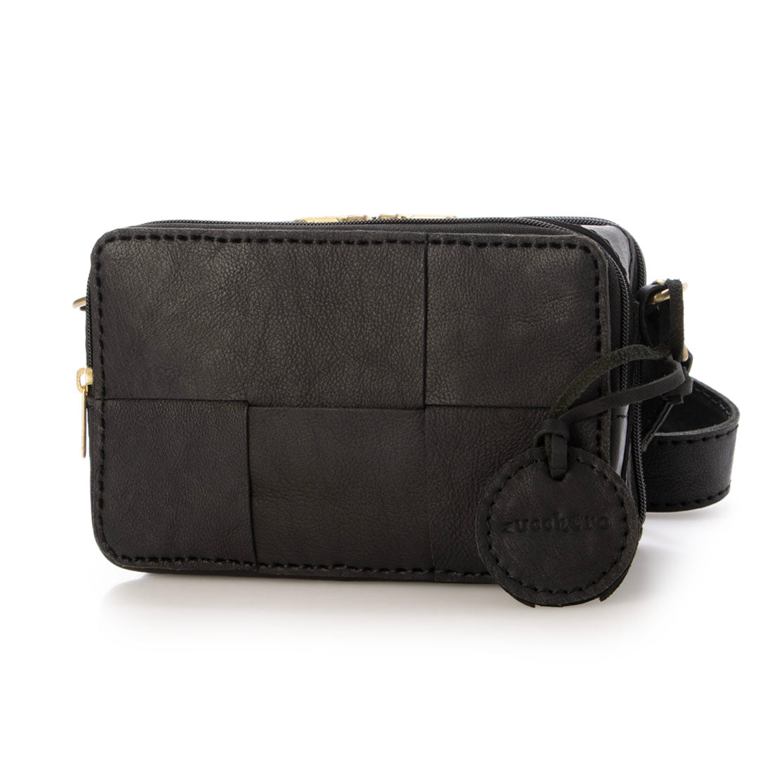 ズッケロ zucchero ズッケロ zucchero カウレザーお財布ショルダーバッグ（ブラウン） （BLACK） BLACK