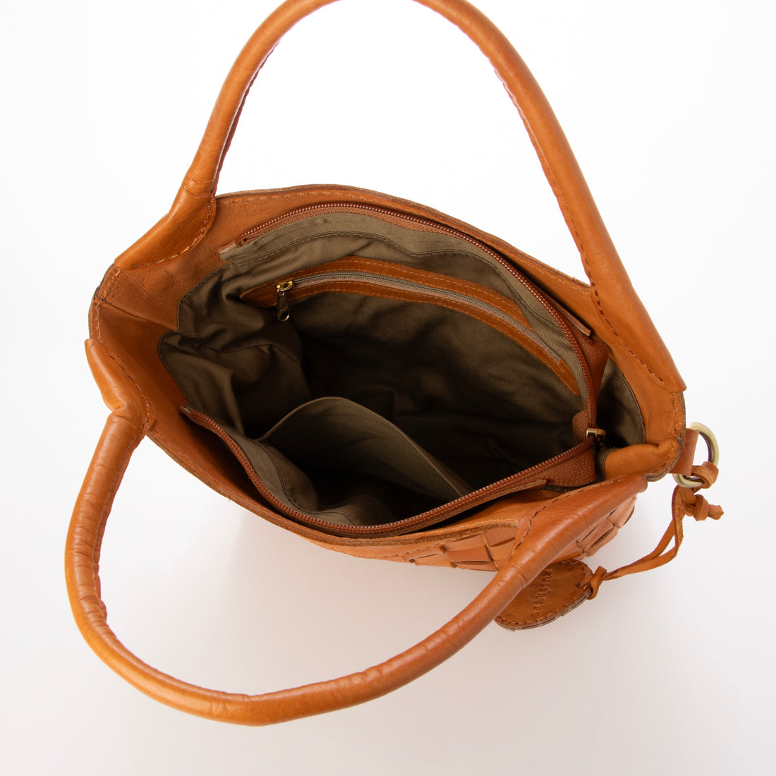 ズッケロ zucchero ズッケロ zucchero カウレザーメッシュ2WAYハンドバッグ（ブラウン） （BROWN） BROWN