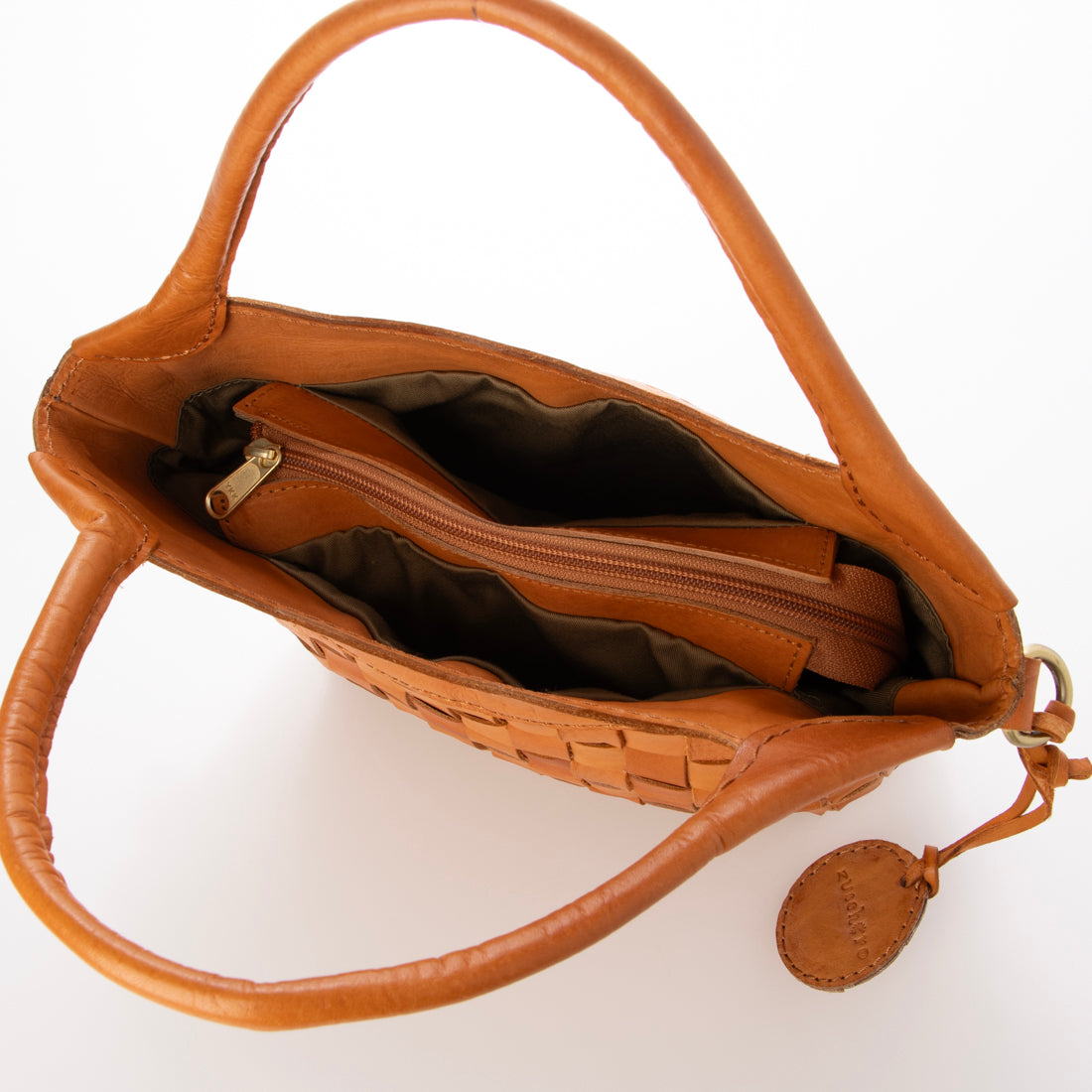 ズッケロ zucchero ズッケロ zucchero カウレザーメッシュ2WAYハンドバッグ（ブラウン） （BROWN） BROWN