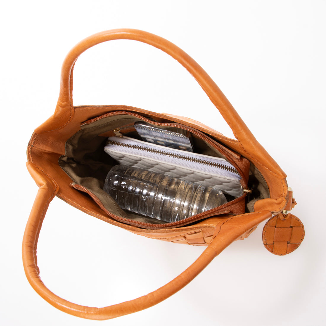 ズッケロ zucchero ズッケロ zucchero カウレザーメッシュ2WAYハンドバッグ（ブラウン） （BROWN） BROWN