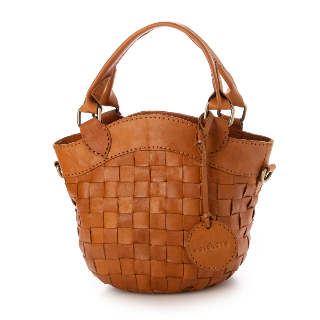 ズッケロ zucchero ズッケロ zucchero カウレザーメッシュ2WAYハンドバッグ（ブラウン） （BROWN） BROWN