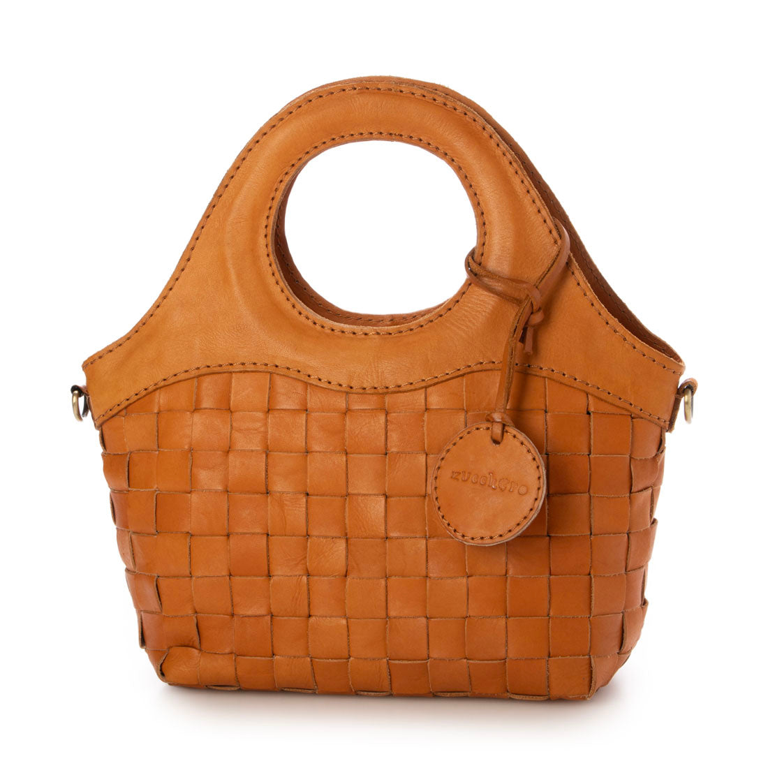 ズッケロ zucchero ズッケロ zucchero カウレザーメッシュ2WAYハンドバッグ（ブラウン） （BROWN） BROWN
