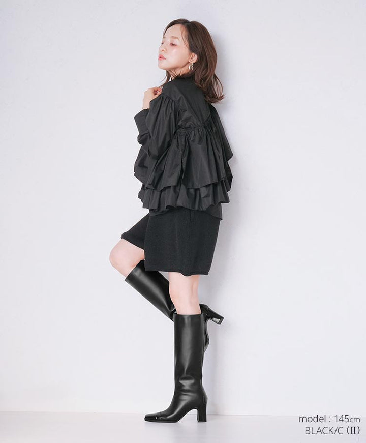 スクエアロングブーツ