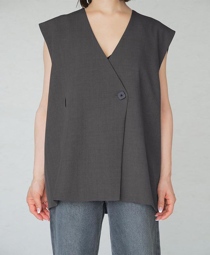 v neck gilet