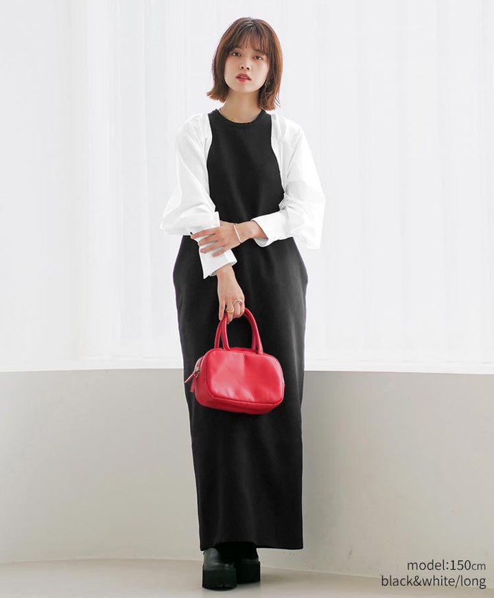 shirt sleeve knit one piece