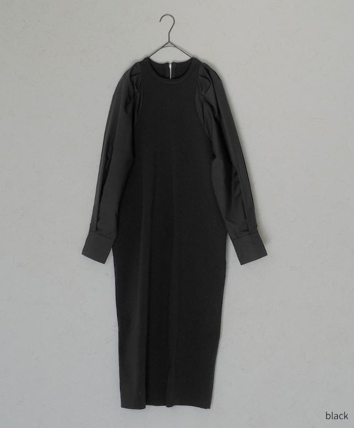 shirt sleeve knit one piece