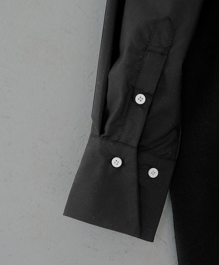 shirt sleeve knit one piece