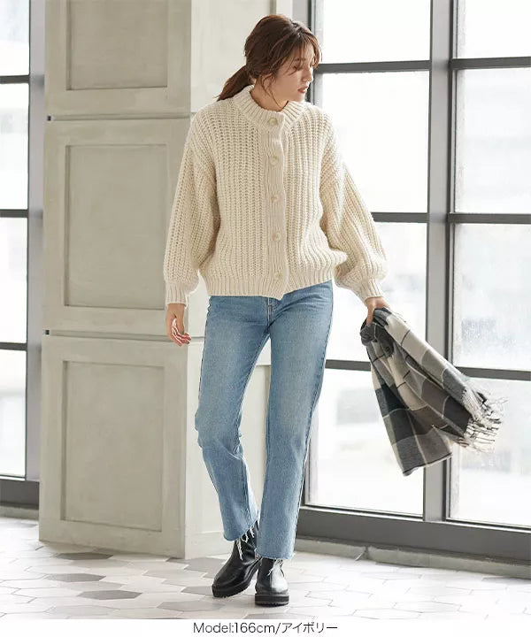 ハンドタッチニットカーディガン[K965]