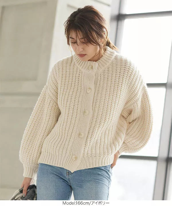 ハンドタッチニットカーディガン[K965]