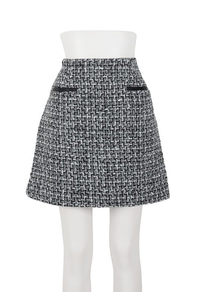 Fancy tweed mini skirt