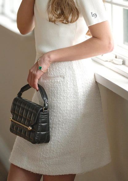 Fancy tweed mini skirt