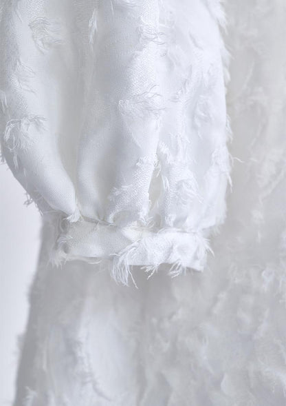 Botanical jacquard dress