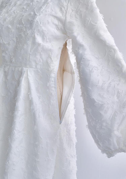 Botanical jacquard dress