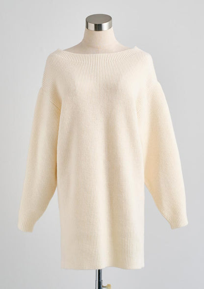 Off shoulder knit onepiece