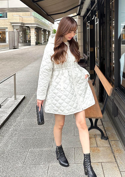 Multiway quilted coat