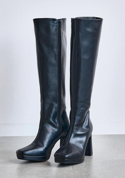 Platform long boots