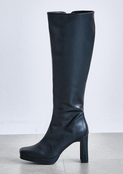 Platform long boots