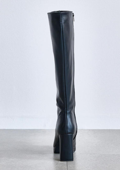 Platform long boots