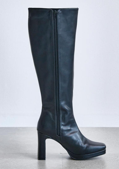 Platform long boots