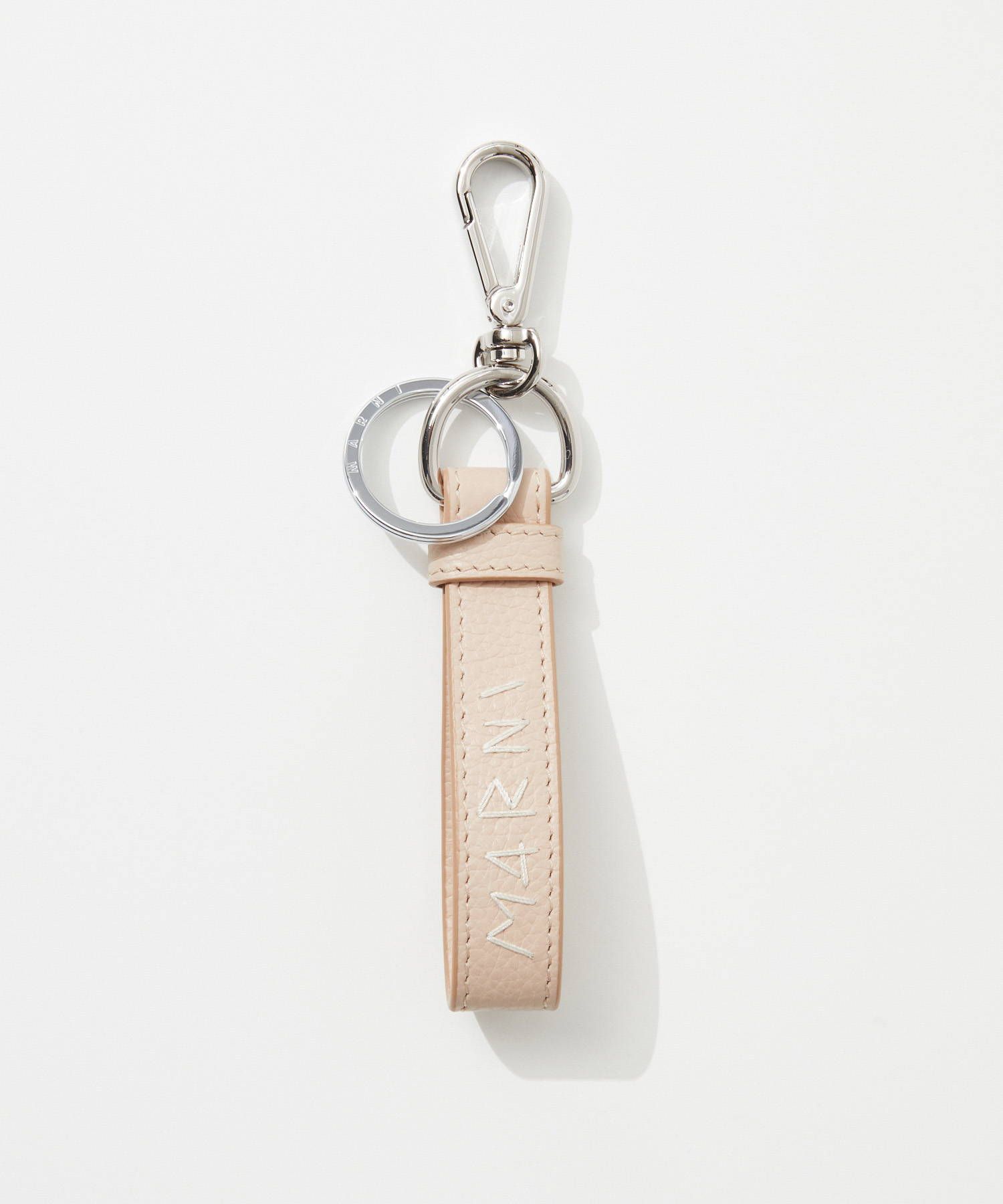 マルニ MARNI PCMO0030A0 P6533 キーホルダー KEY HOLDER レディース キーリング スマートキー ストラップ  バッグチャーム,ソフトベージュ