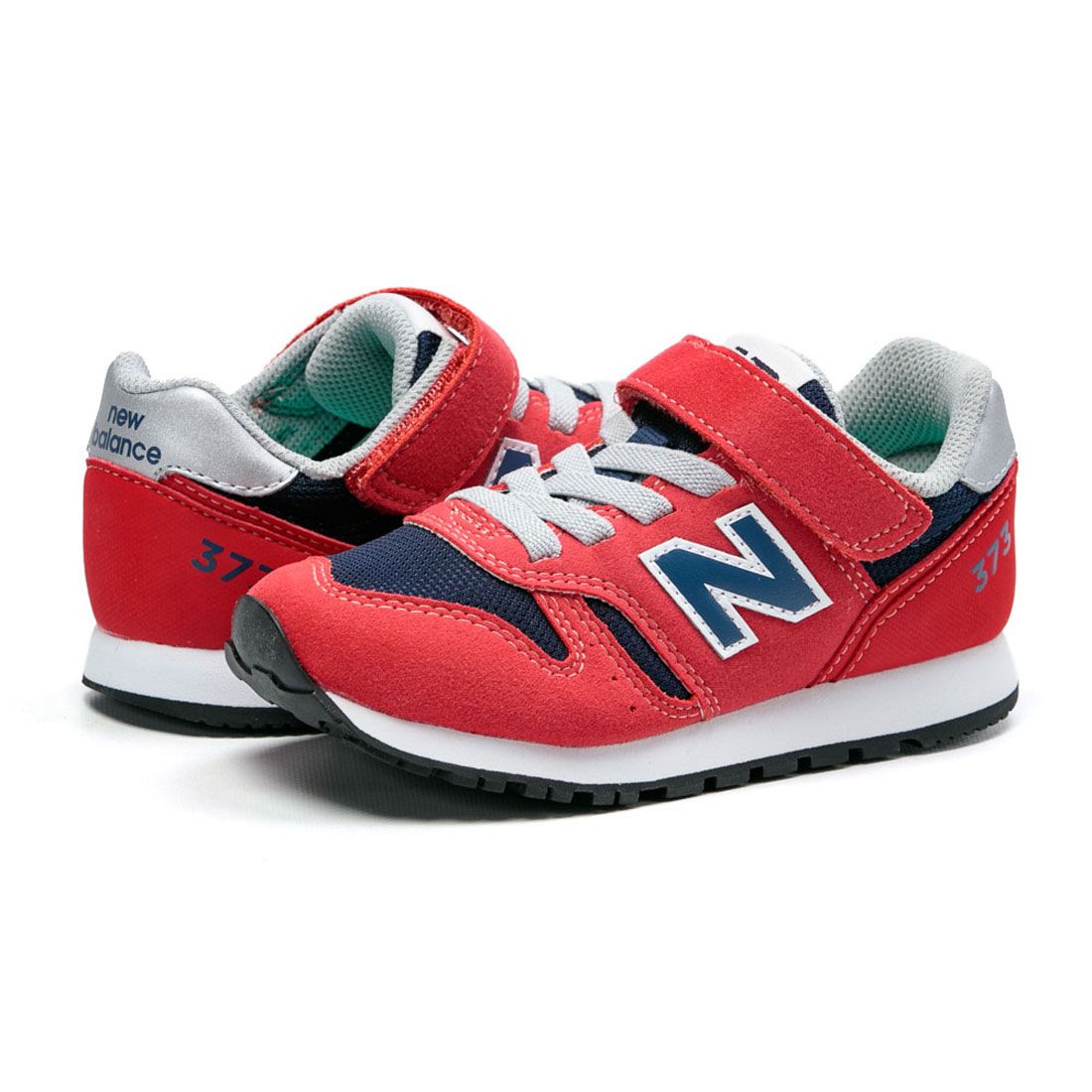 ニューバランス new balance YV373 キッズ ジュニア スニーカー ランニング 373 シンプル シューズ 靴 親子コーデ リンクコーデ,レッド(PR2)