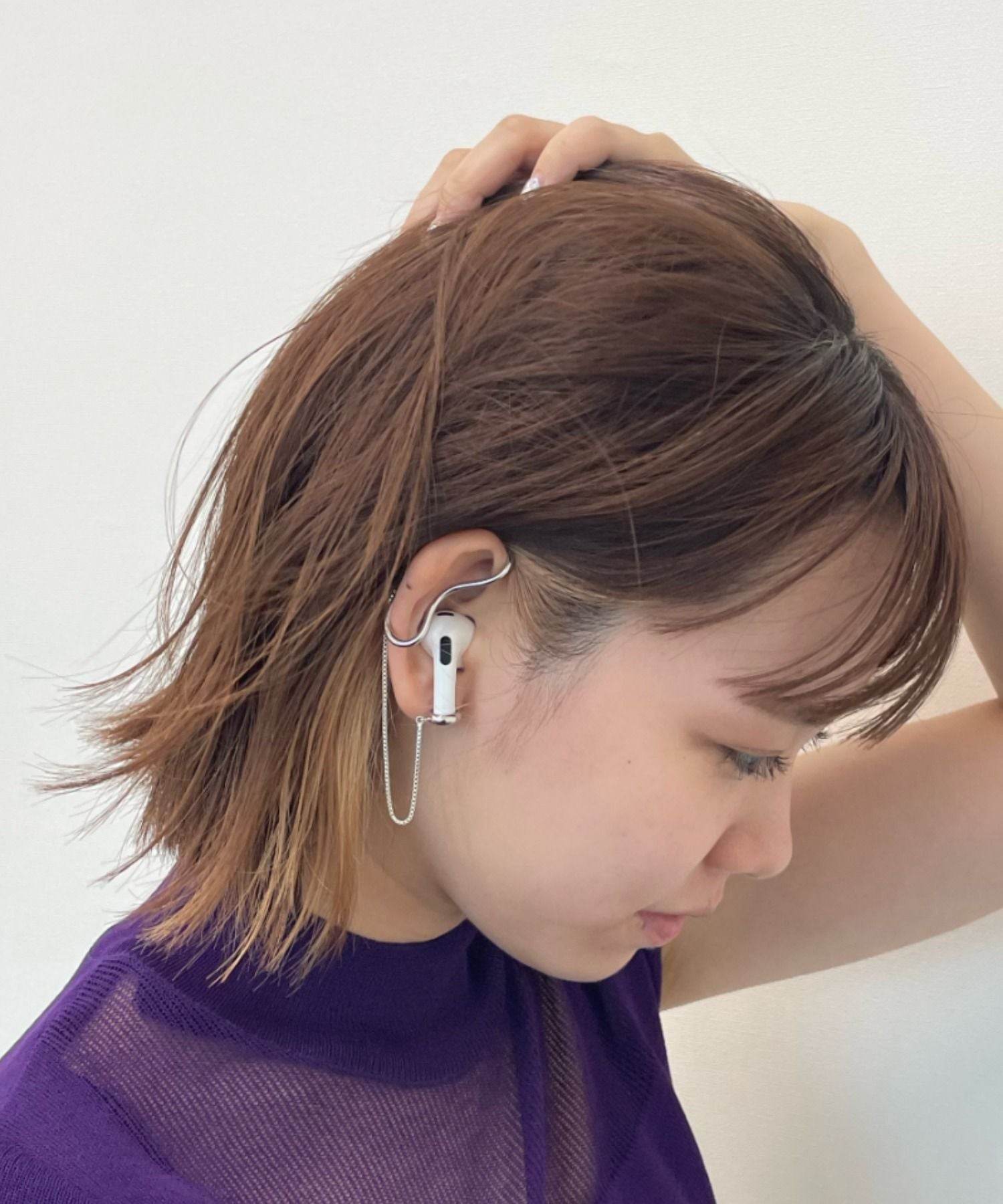 スリーフォータイム Three Four Time Pods Cuff①,シルバー