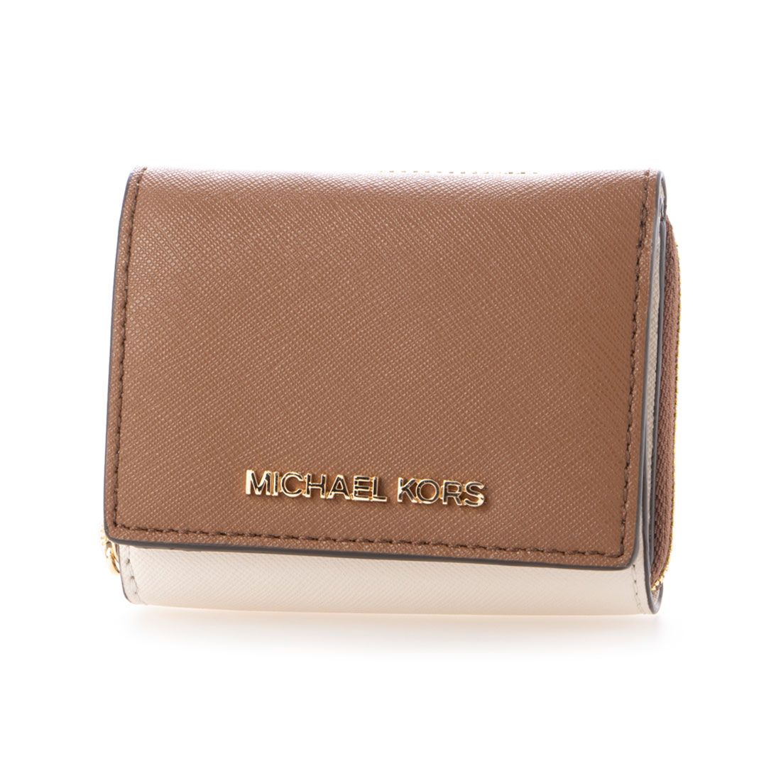マイケルコース MICHAEL KORS 三つ折り財布,ブラウン系
