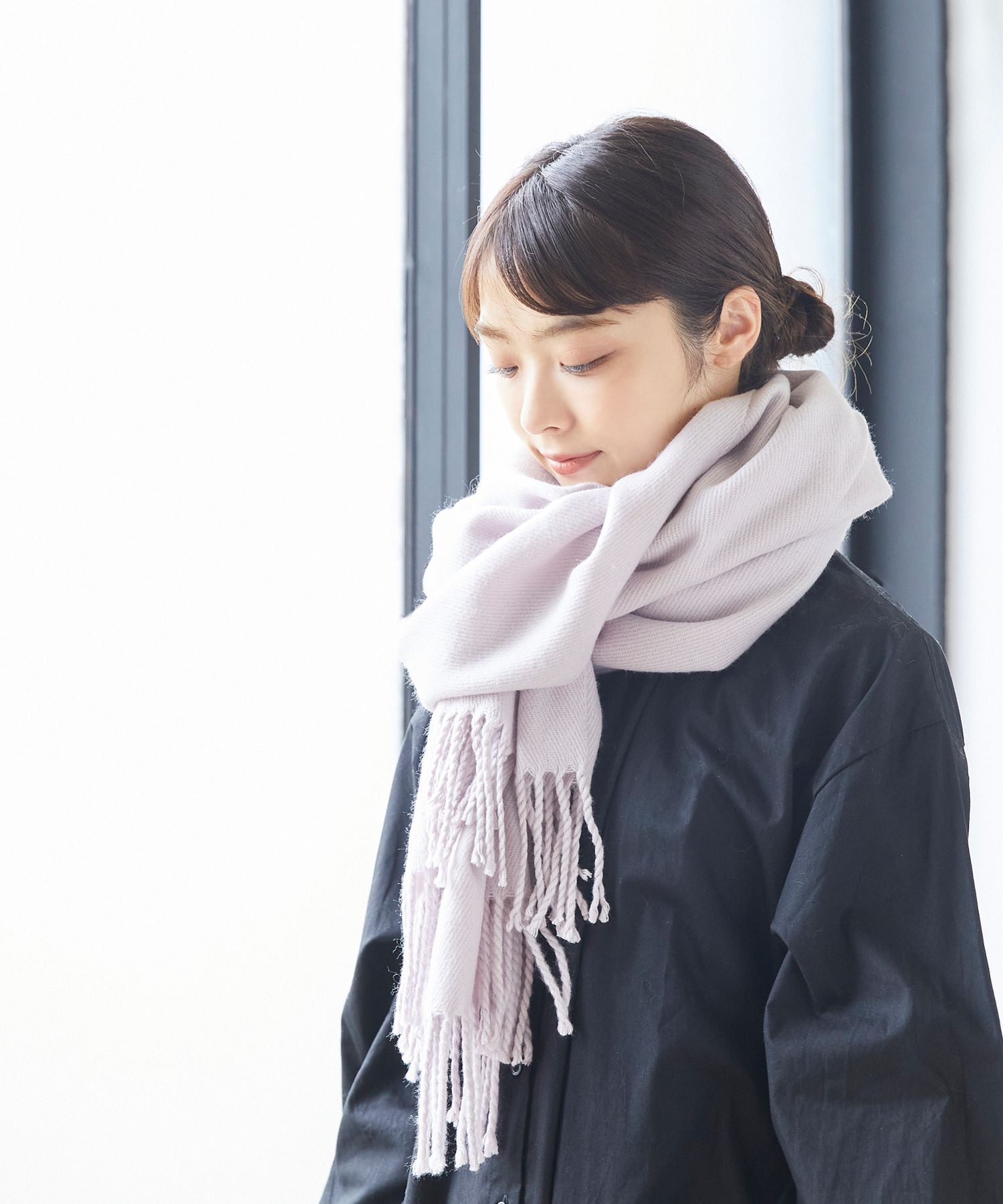 ウェレッグ セレクト welleg sellect ふわとろ大判ストール,ライラック