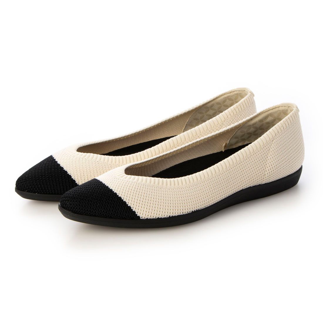 フワラク　fuwaraku　FR-RX01　IVY/BLK　洗える ニット素材 リラックスパンプス ＜2.0cmヒール＞ 【22.5cm～24.5cm】,IVY/BLK