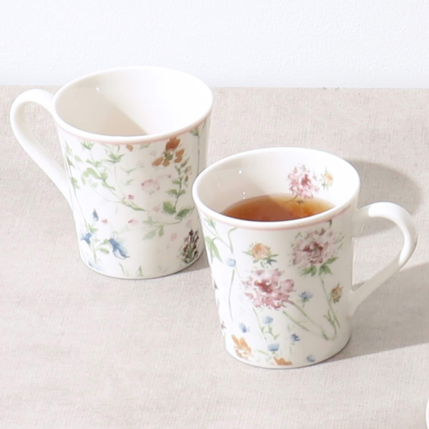 ローラ アシュレイ LAURA ASHLEY ワイルド メドウ柄 マグ 【返品不可商品】