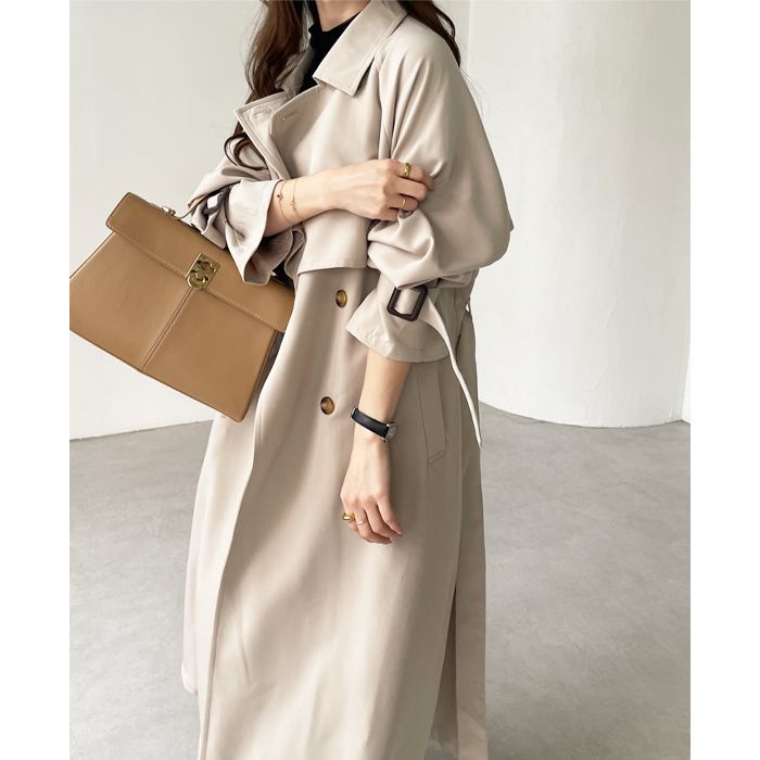 GeeRA Elegant oversized trench coat