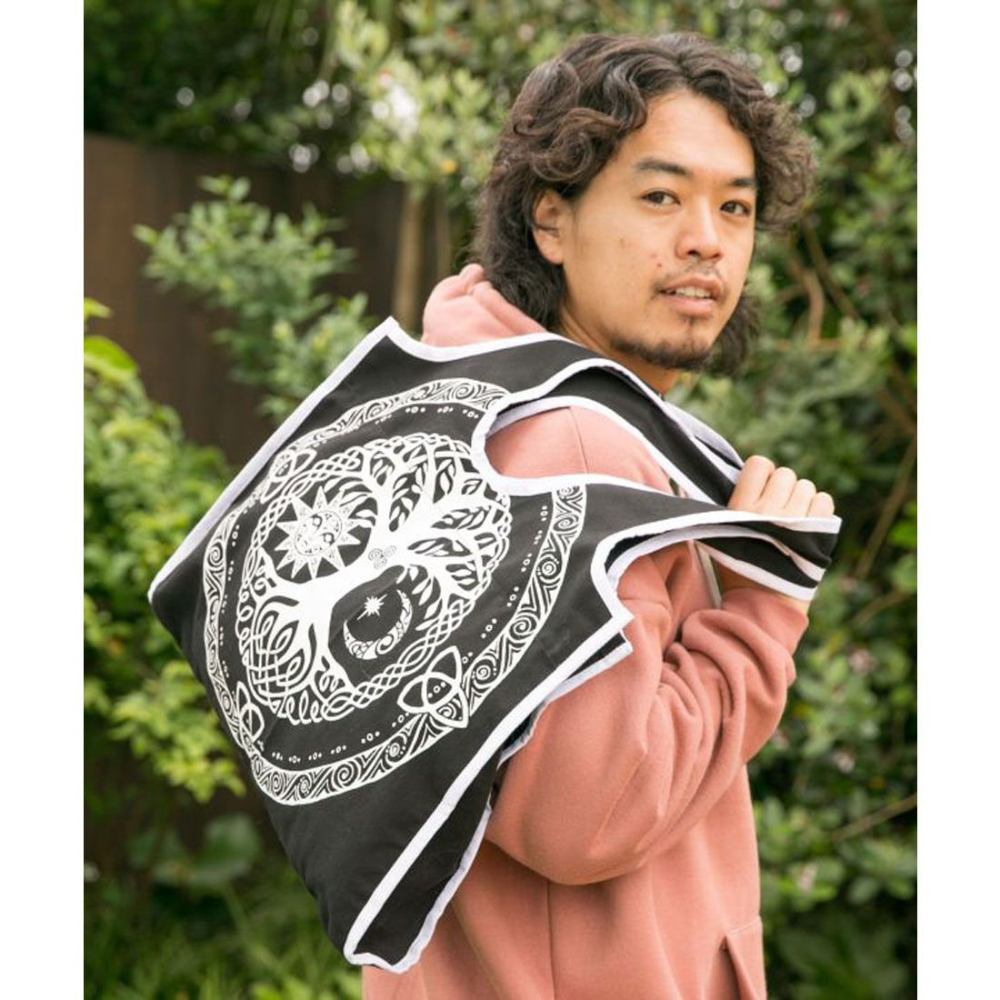 【チャイハネ】パワートートバッグ ブラック,ブラック