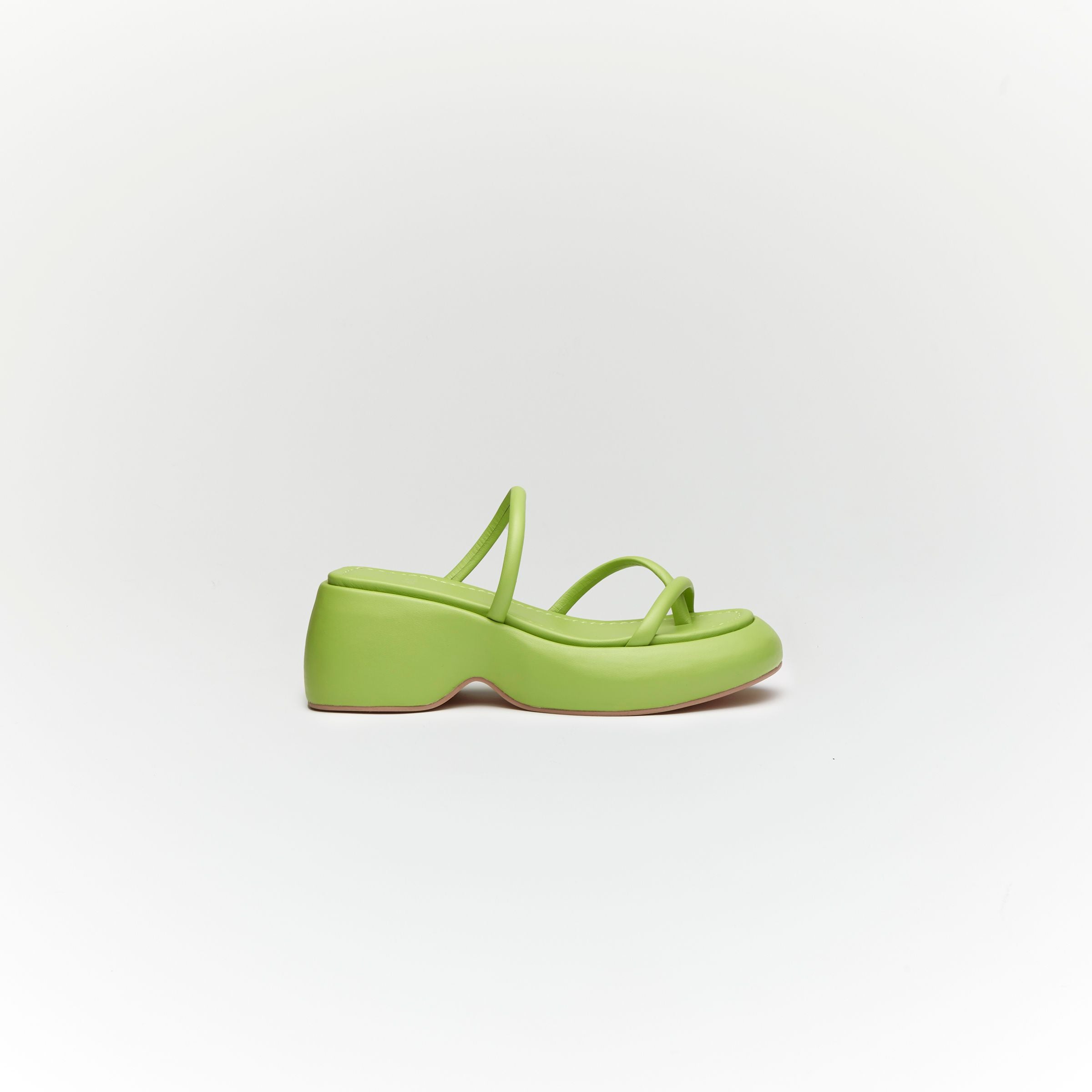 VISTA LEATHER SANDALS,LIGHT GREEN
