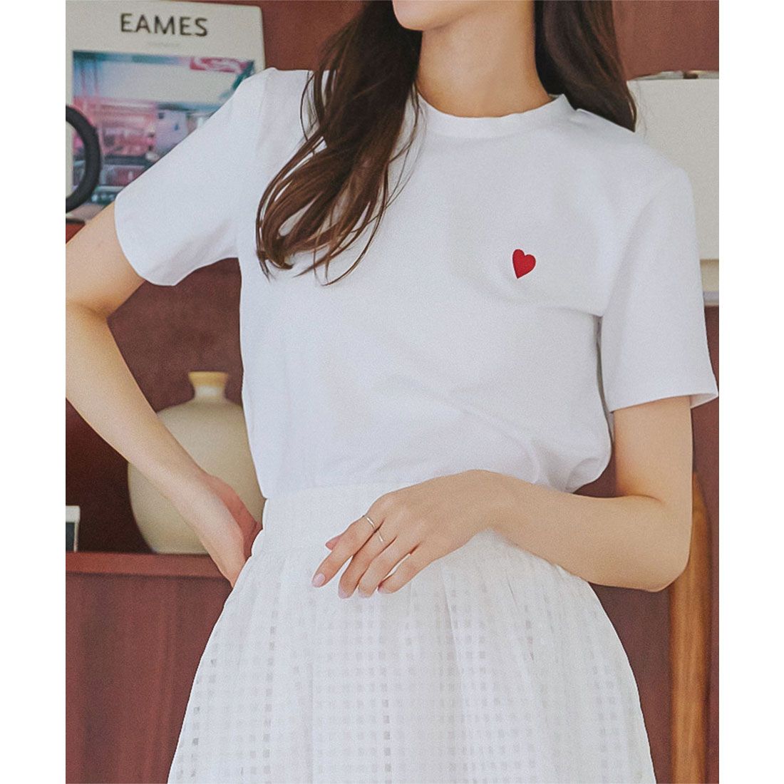 コウベレタス KOBE LETTUCE デザインTシャツ［選べる3タイプ］【ハート刺繍】 [C7150],オフホワイト
