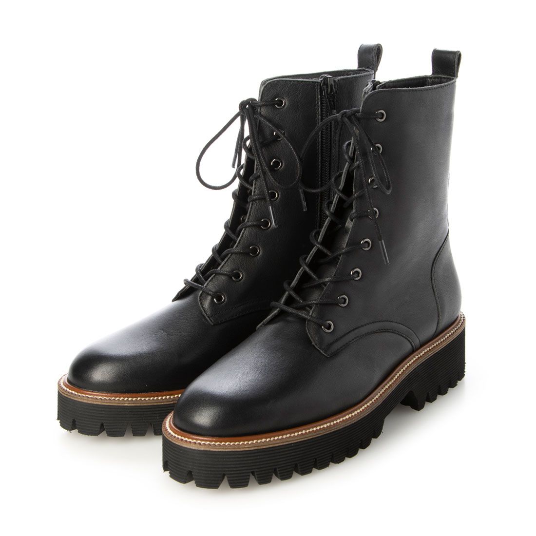 [Lightweight] Tank sole lace-up boots