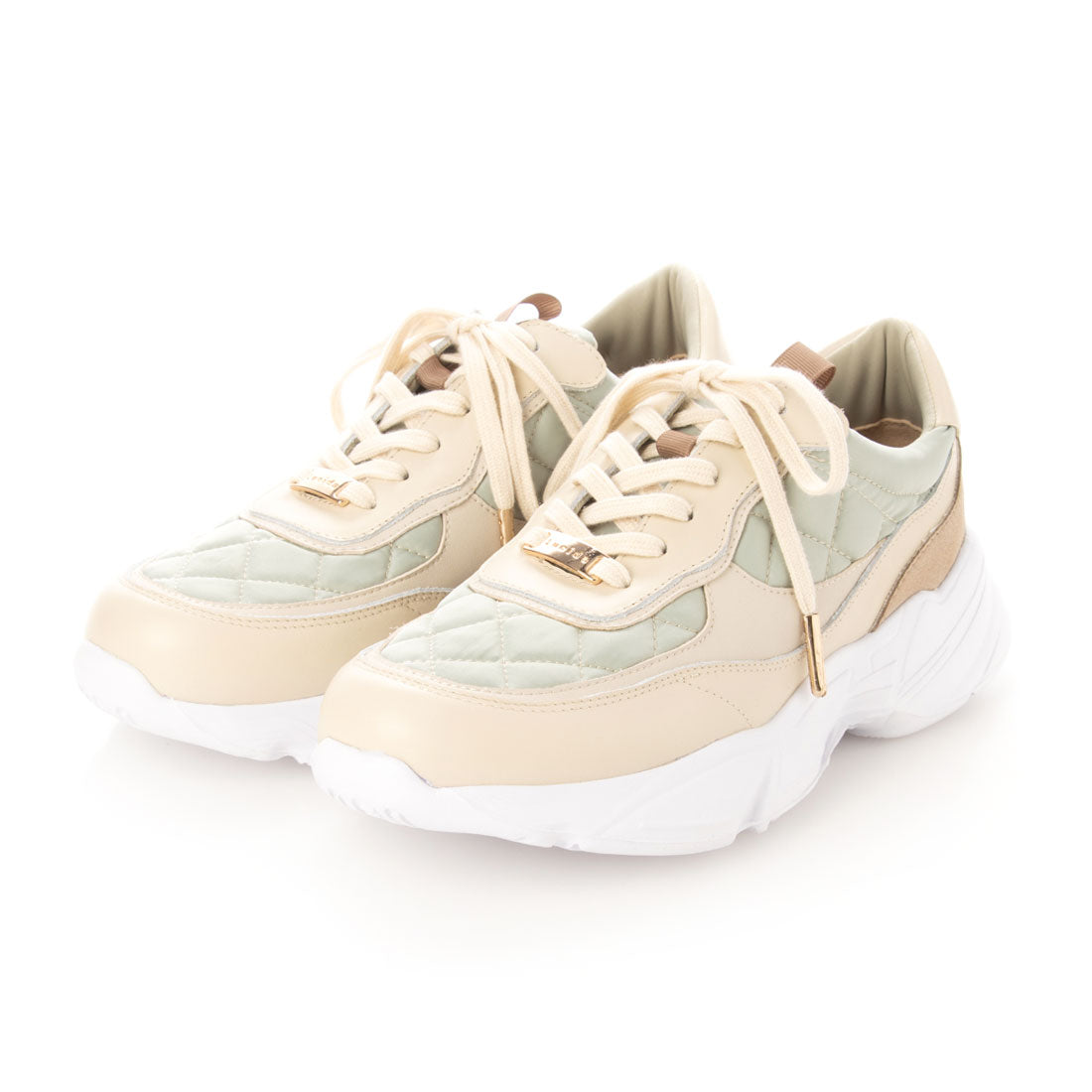 Aquila /アークイラ（Green）キルティングボリュームスニーカー GRN