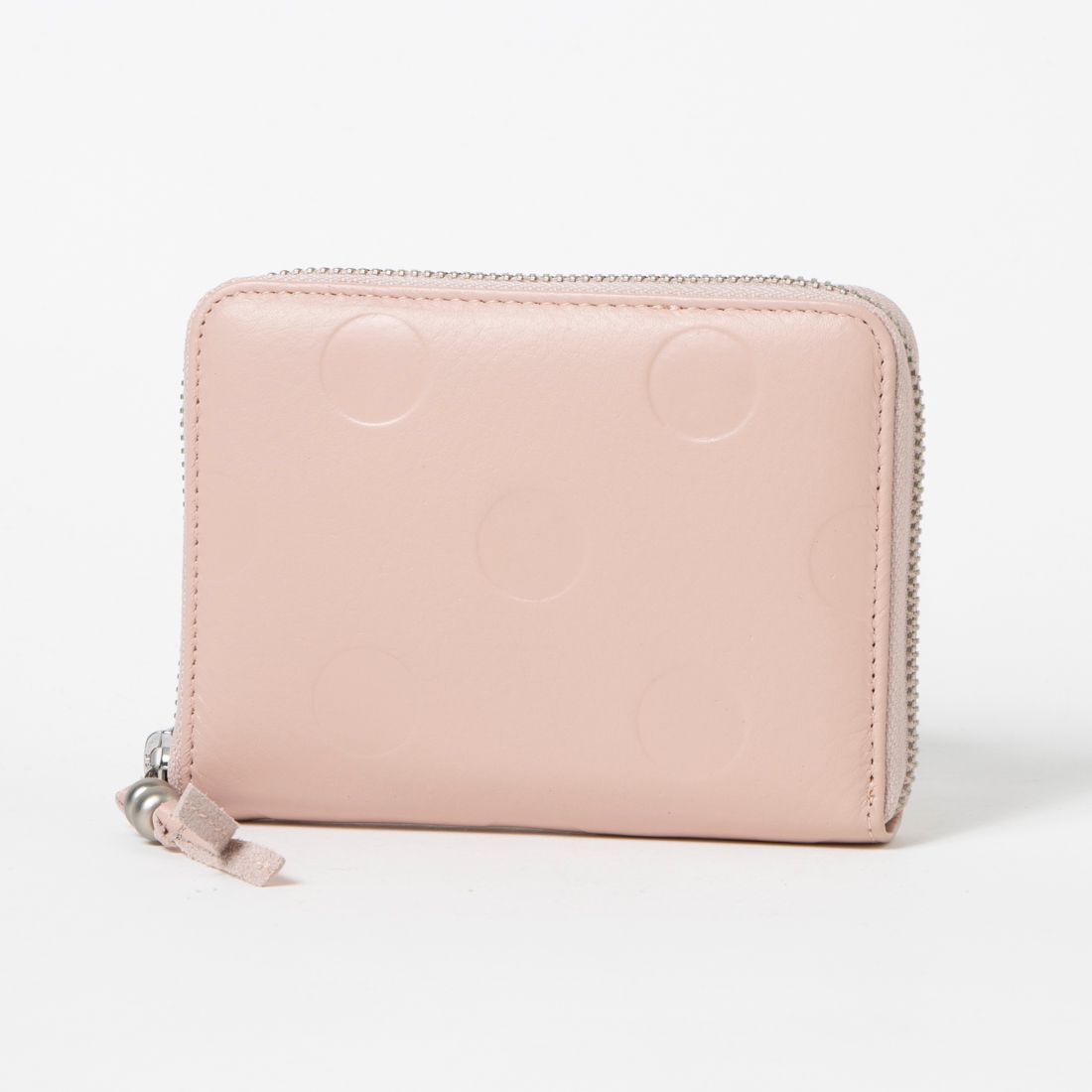 ＜ロングセラー＞ペルケ perche ドット型押しラウンドパームフィット財布