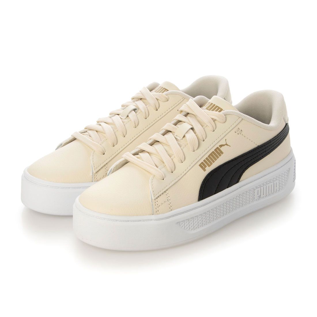 プーマ PUMA レディース スニーカー スマッシュ プラットフォーム V3 390758,ホワイト