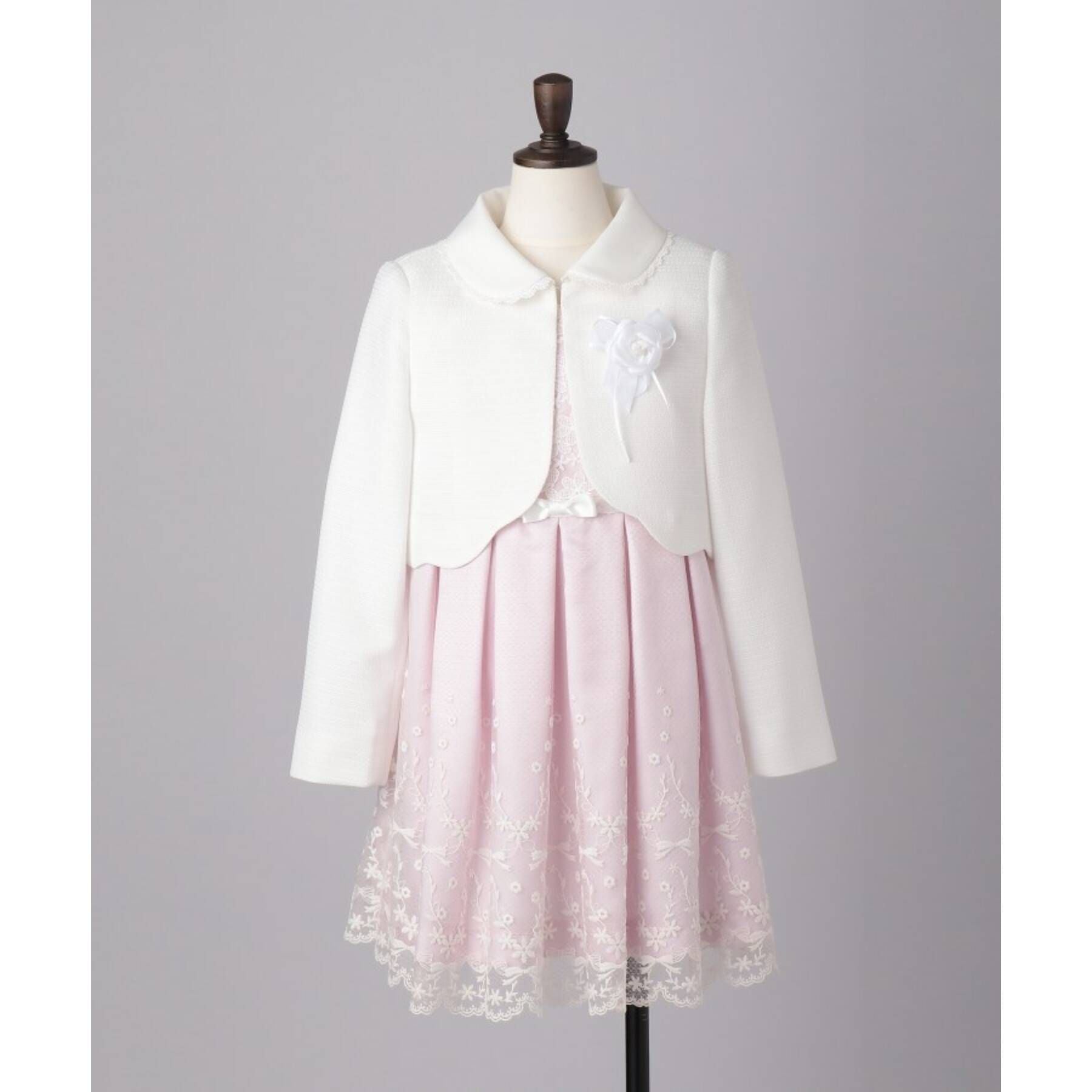 シューラルー キッズ SHOO･LA･RUE/Kids 【110-130cm/3点セット/セレモニー/入卒】レースワンピース