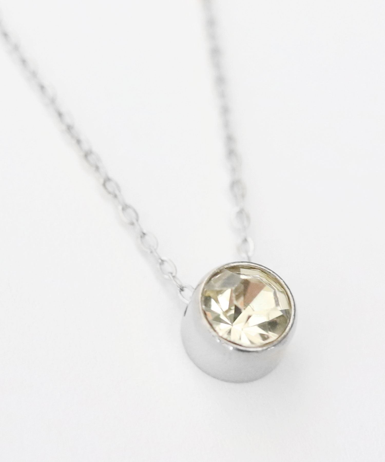 Florge Florge金屬過敏誕生石頂部不銹鋼短項鍊June Alexandrite