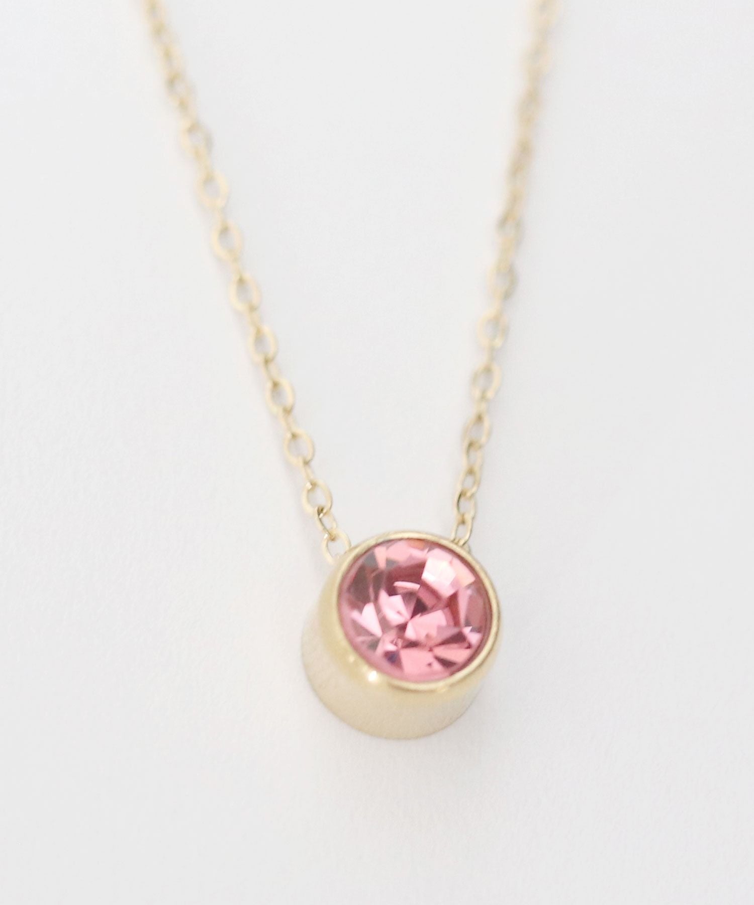 Florge Florge金屬過敏誕生石頂部不銹鋼短項鍊June Alexandrite