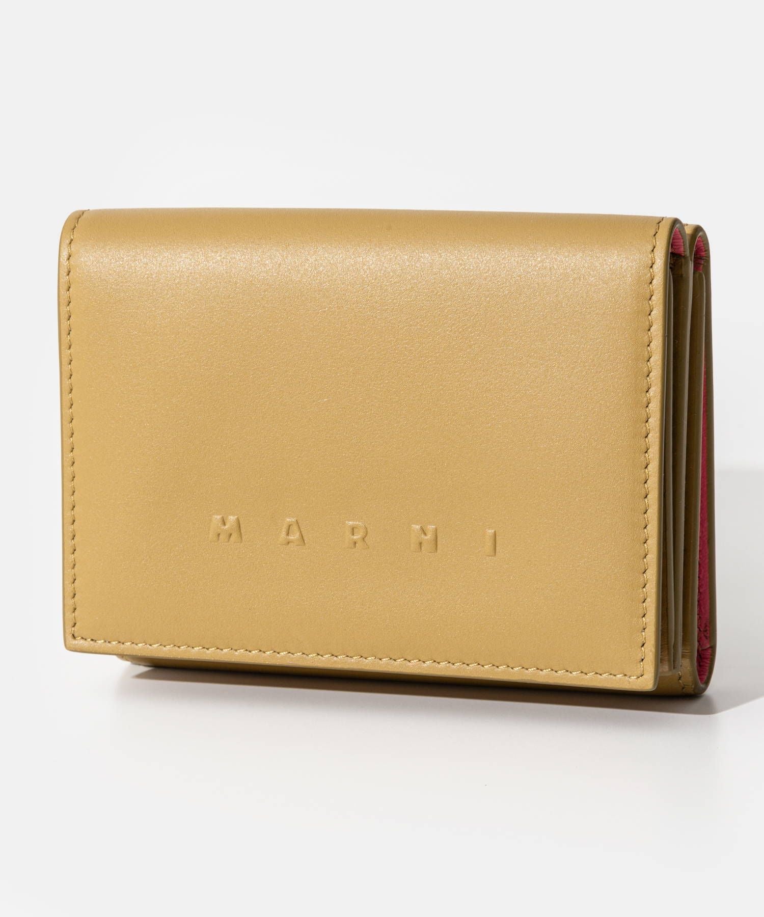 マルニ MARNI PFMO0105Q0 P5298 三つ折り財布 TRIFOLD レディース 財布 ミニ財布 小銭入れ トリフォールド,インディアイエロー