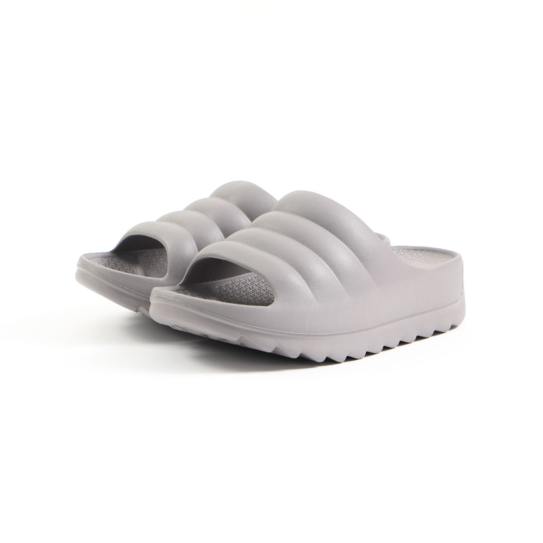 テリック TELIC メンズ レディース サンダル Wクラウド W-CLOUD リカバリーサンダル シャワーサンダル 厚底 軽い 衝撃吸収,アッシュグレー