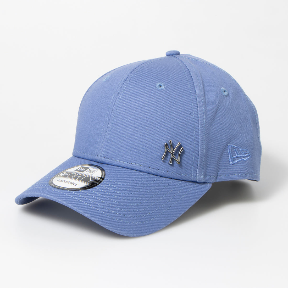 ニューエラ NEW ERA Newera キャップ プレーン メタルロゴ 野球チーム サイドロゴ 940 ナインフォーティ 帽子 シンプル メンズ レディース NEWERA 9FORTY FLAWLESS LOGO （ライトブルー） ライトブルー