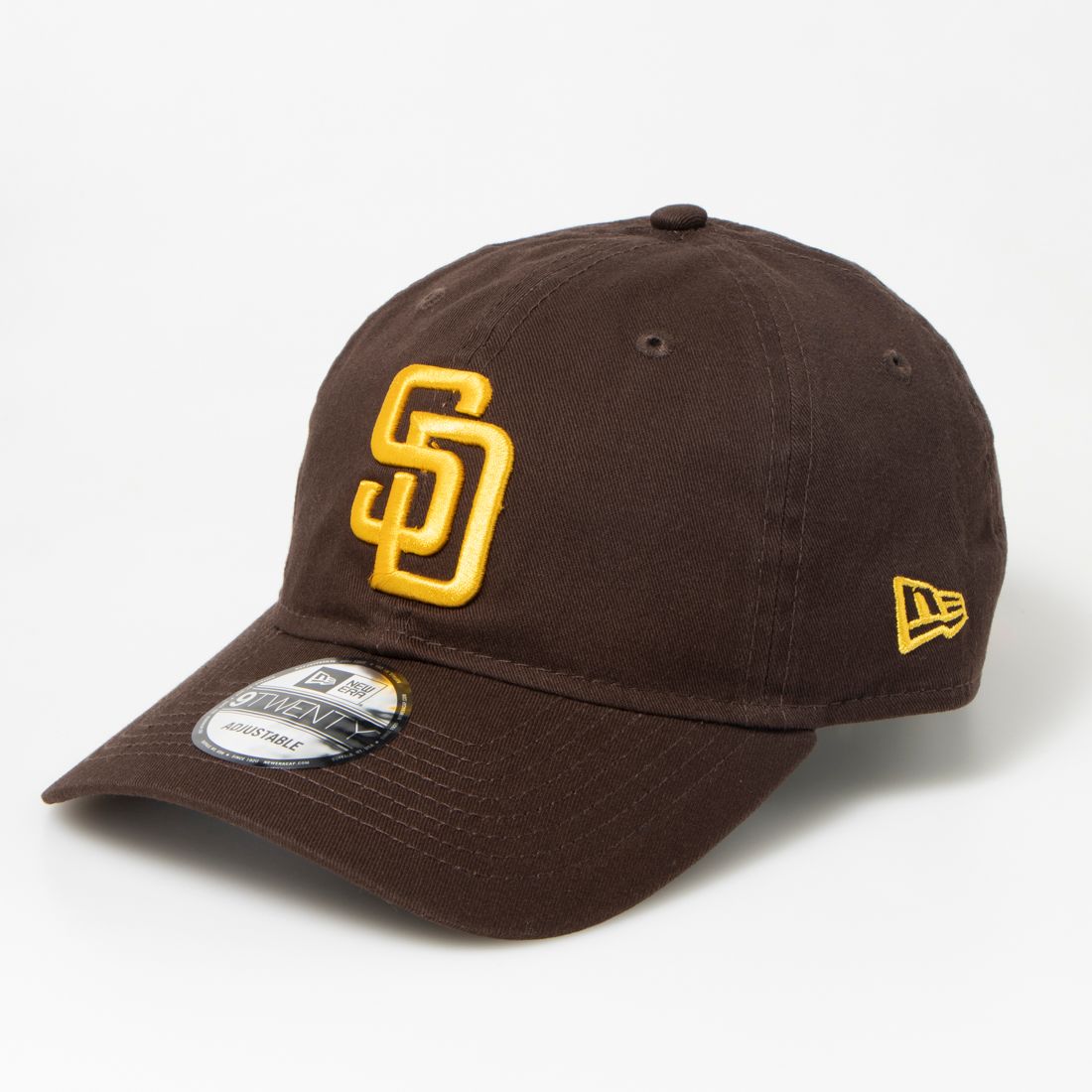 ニューエラ NEW ERA ニューエラ Newera キャップ  9TWENTY 野球チーム 920 ベースボールキャップ MLB 柔らか クロスストラップ 調節可 野球帽  帽子 メジャーリーグ NEWERA 9TWENTY,ブラウンイエロー