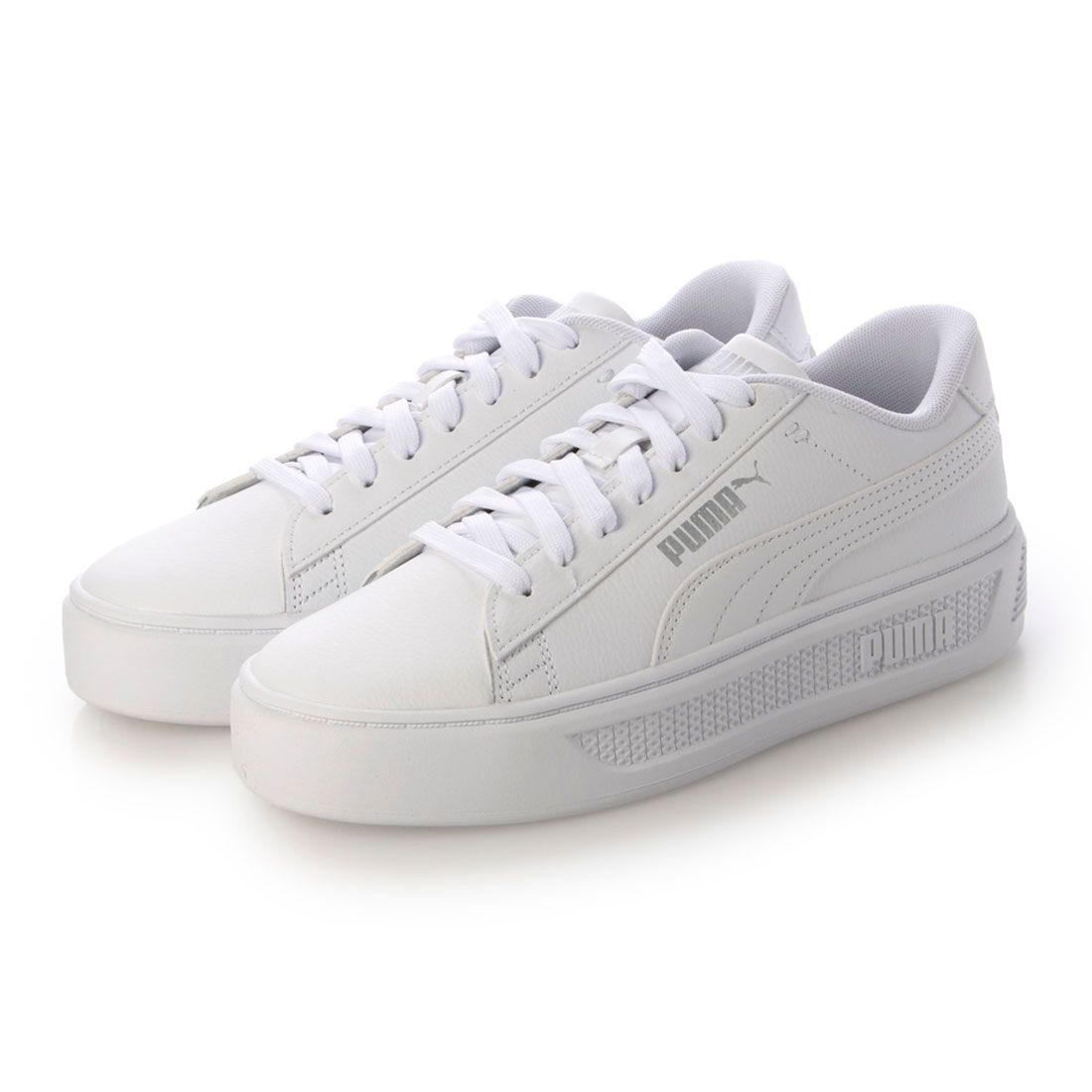 プーマ PUMA レディース スニーカー スマッシュ プラットフォーム V3 390758,ホワイト