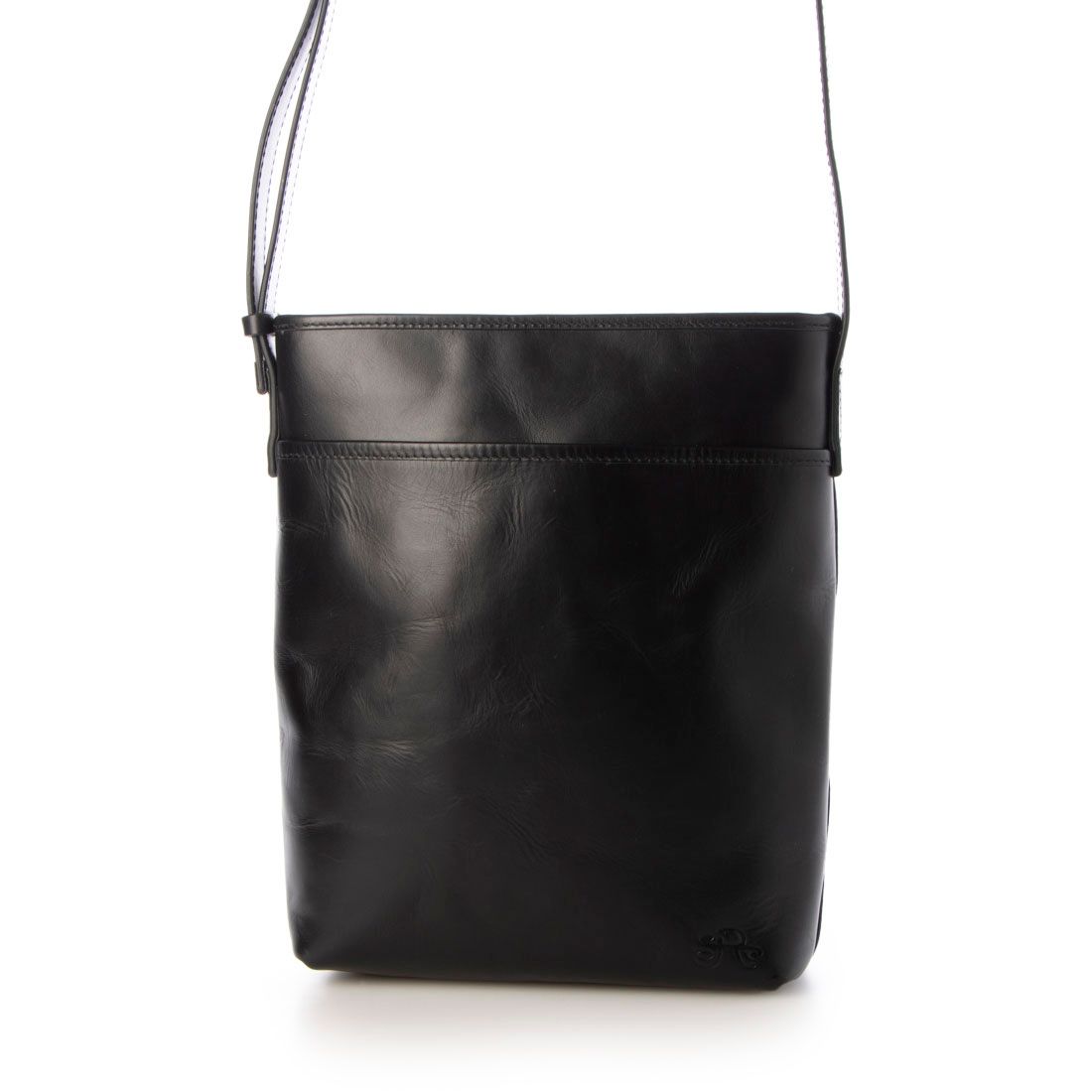 ラフィネ Raffine Raffine オイルレザータテショルダー,BLACK/BEIGE